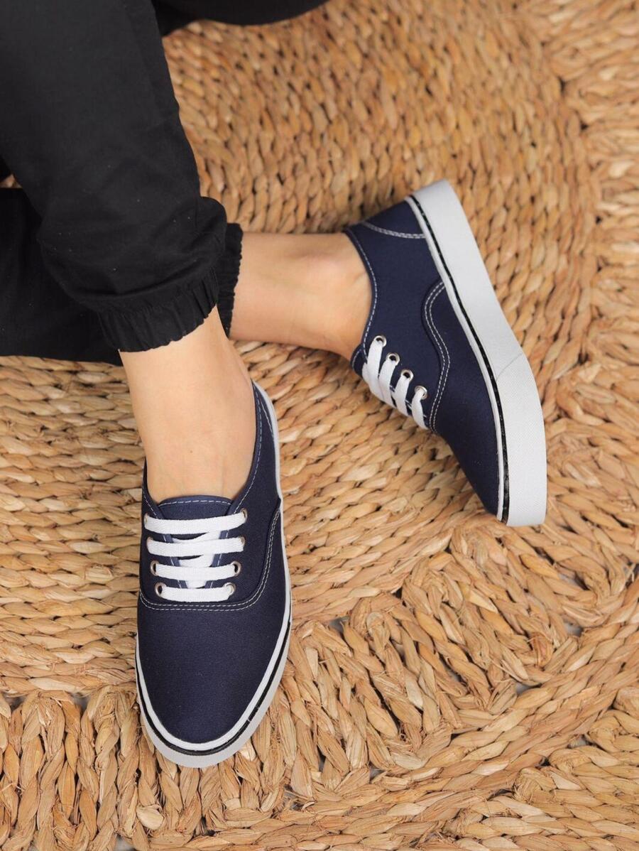 Women Casual Shoes - 藏蓝色 - 查看 1