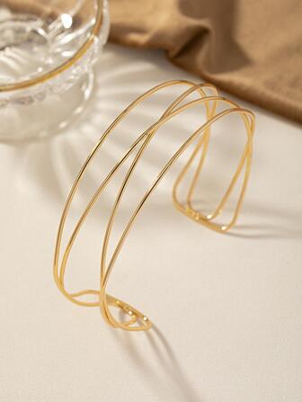 极简主义袖口颈链