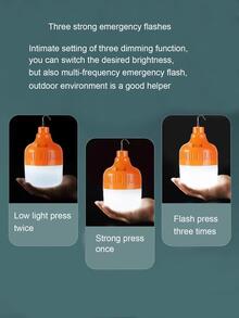 Đèn Trợ Sáng Di Động ABS, Treo Hiện Đại Chống Nước 3 Mẫu Đèn Cắm Trại Ngoài Trời - trắng - Xem 2