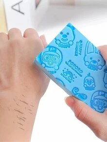 Esponja De Baño Magica Exfoliante Remueve Mugre Piel Muerta - Azul - Ver 2