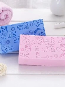 Magical Exfoliating Bath Sponge Removes Dirt Dead Skin - Pink - View 2