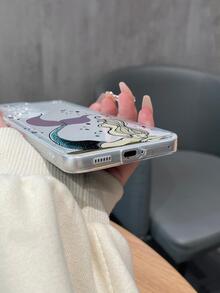 Funda de celular transparente con dibujos animados sirena con estampado - Multicolor - Ver 3