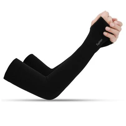 防曬抗UV夏季冰絲防曬手臂套，男女皆宜戶外騎行運動防曬手臂套，冰絲手臂套