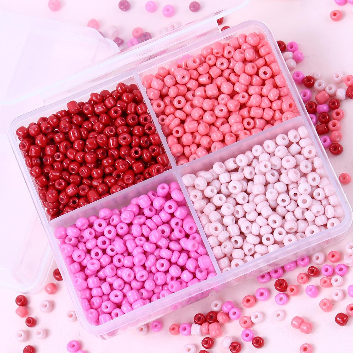 4 colors 1500pcs 3mm seed beads for women DIY bracelet necklace jewelry making