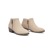 Jeossy Women's 9618 Elegant Ankle Booties Slip on Chunky Heel Boots for Women - Beige - View 1