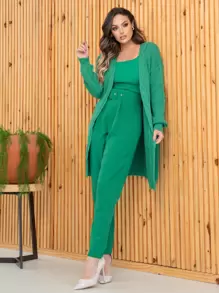 Women Cardigans - 綠色 - 查看 5