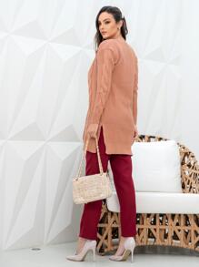 Women Cardigans - Beige - View 6