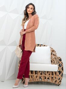 Women Cardigans - Beige - View 8