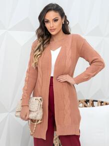 Women Cardigans - Beige - View 5