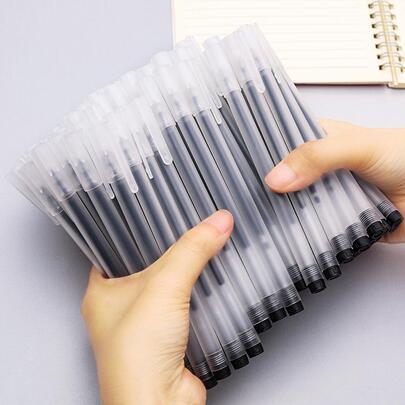 10/20/30/50支0.5mm中性黑墨水筆，碳素筆，文具
