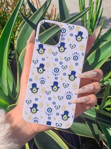 Hamsa Hand Pattern Phone Case - Multicolor - View 3
