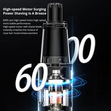 1入組USB充電式3W ABS剃鼻毛器，黑色電動男女士洗鼻修剪器可水洗 - 黑色 - 查看 3