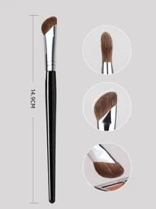 化妆刷，2 件/套轮廓刷高光刷斜角鼻部轮廓刷侧影刷鼻部高光刷轮廓刷 - 黑色 - 查看 4