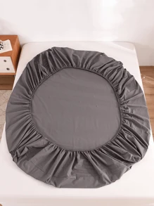 3pcs Deep Grey Skin-Friendly Brushed Fitted Sheet Set