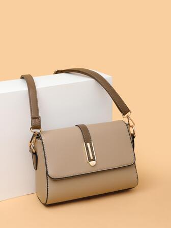 Lightweight,Business Casual Simple And Retro Color Block Flap Crossbody Bag For Teen Girls Women College Students,Rookies & White-collar Workers Perfect for Office,College,Work ,Business,Commute,Outdoors, Travel, Outings