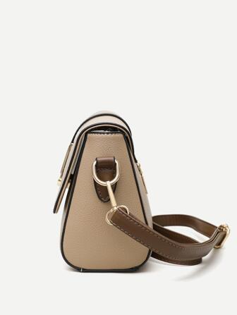 Lightweight,Business Casual Simple And Retro Color Block Flap Crossbody Bag For Teen Girls Women College Students,Rookies & White-collar Workers Perfect for Office,College,Work ,Business,Commute,Outdoors, Travel, Outings