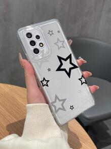 Star Pattern Clear Phone Case