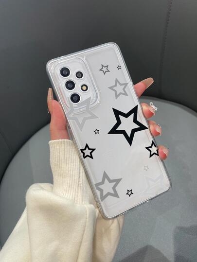 Star Pattern Clear Phone Case