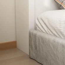 Queen Size Bookcase Headboard With A Hole For Passing Cords & Lights - White - View 6