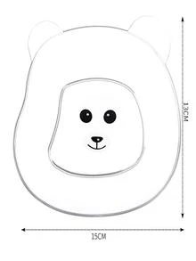 1入組塑料餐盤卡通熊設計廚房透明盤子 - 無色 - 查看 3