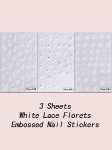 3 piezas/set Pegatinas de arte de uñas en relieve 5d con diseño de flores blancas de primavera/verano para hacer  mismo pegatinas de uñas
pegatinas uñas
uñas pegatina
calcomanías para uñas decoración de uñas pegatinas de uñas pegatinas para uñas etiqueta engomada - Multicolor - Ver 2