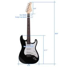 Rosewood Fingerboard Electric Guitar - Black - View 11