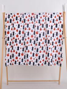 1 Chăn Ấm In Hình Bí Ngô, Chăn Giường Và Sofa Đa Năng - Nhiều màu - Xem 3