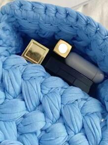azul Bolso de ganchillo de moda con solapa con cadena con tira Bolso cartera - Azul - Ver 6