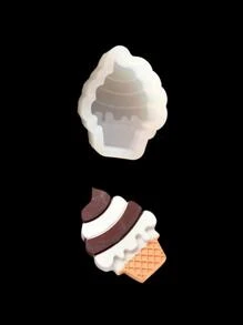 1pc Ice-cream Design Silicone Mold - Grey - View 2