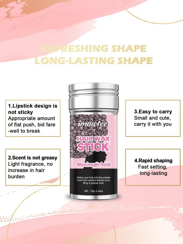 Hair Wax Stick, Edge Control Gel, Hairstyle Finishing Gel, Hair Pomade