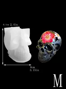 1 个骷髅形模具 - 白色 - 查看 5