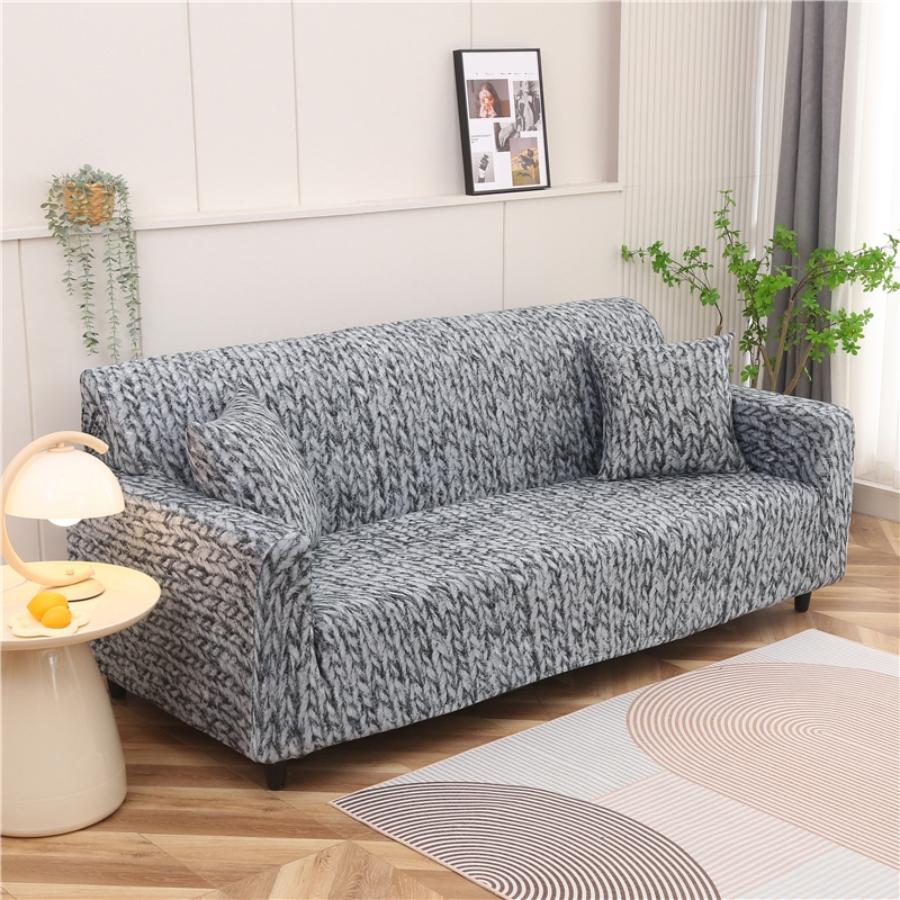 沙發套適用於軟墊長沙發彈力沙發套沙發套,寵物保護裝置家具罩適用於小狗貓氨綸提花面料沙發套