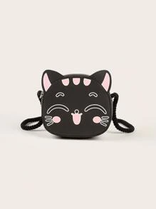 女孩貓貓設計拉鍊可愛異形包