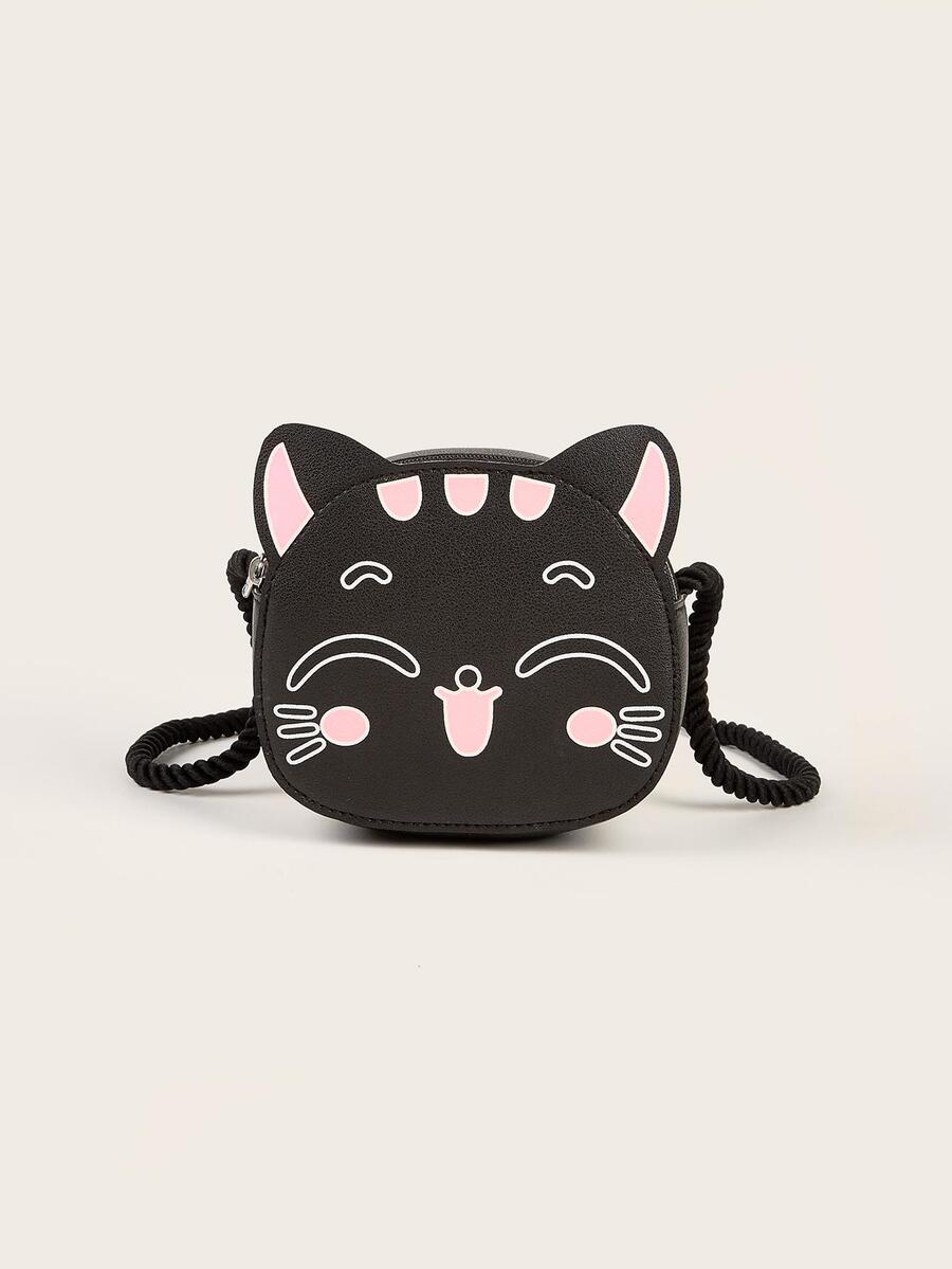 女孩貓貓設計拉鍊可愛異形包