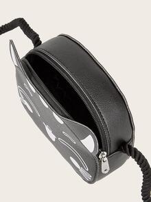 女孩貓貓設計拉鍊可愛異形包