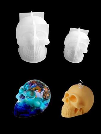 1 pieza Molde con forma de calavera