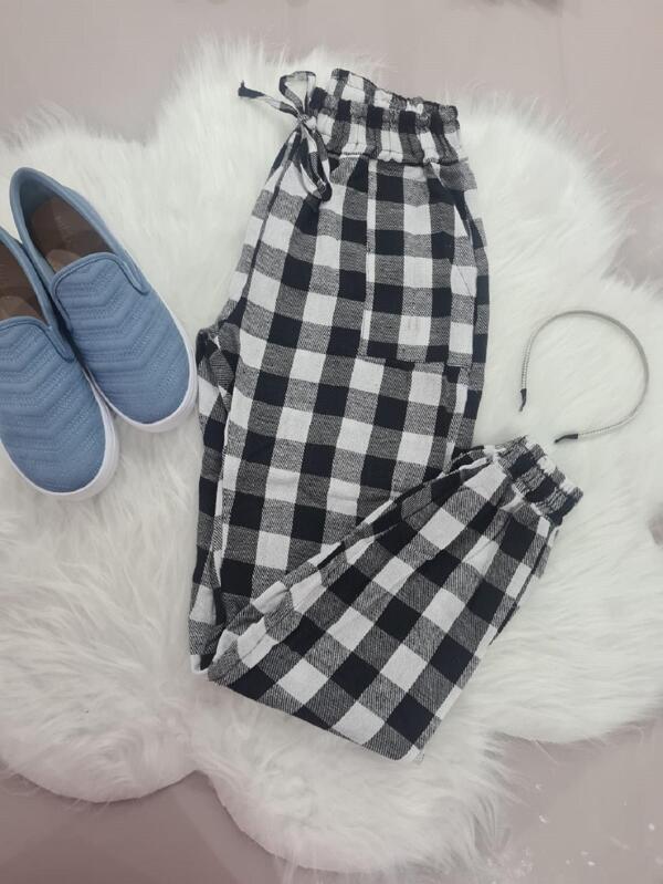 calça xadrez