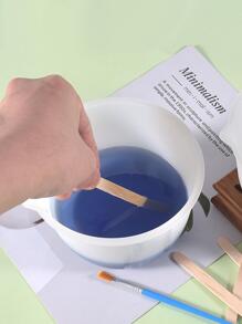 1 pieza Taza de medir de silicona de 600ML, taza de medir de líquido blanca sencilla para la cocina - Blanco - Ver 2