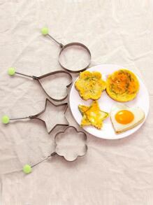 4pcs Flower & Heart Shaped Fried Egg Molds