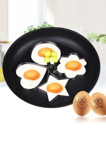 4pcs Flower & Heart Shaped Fried Egg Molds