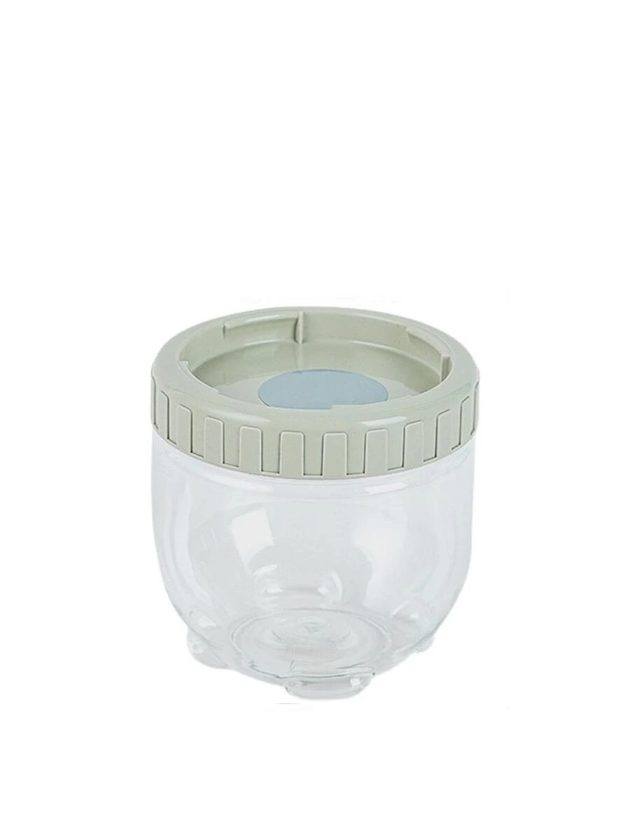 1入組塑膠密封收納罐 - 綠色 - 查看 1