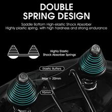 1pc West Biking Large Bicycle Saddle, Comfortable Soft Seat Cushion For Mountain Bike, Extra Large Seat Cycling Accessories Equipment - Black - View 3