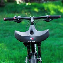 1pc West Biking Large Bicycle Saddle, Comfortable Soft Seat Cushion For Mountain Bike, Extra Large Seat Cycling Accessories Equipment - Black - View 11