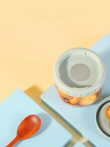 1入組塑膠密封收納罐 - 綠色 - 查看 3