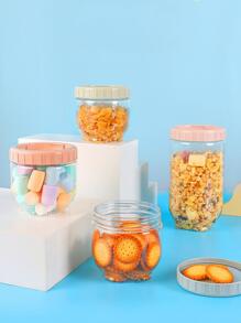 1入組塑膠密封收納罐 - 綠色 - 查看 2