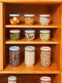 1入組塑膠密封收納罐 - 綠色 - 查看 8