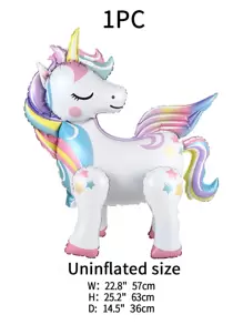 1pc Unicorn Shaped Decoration Balloon,