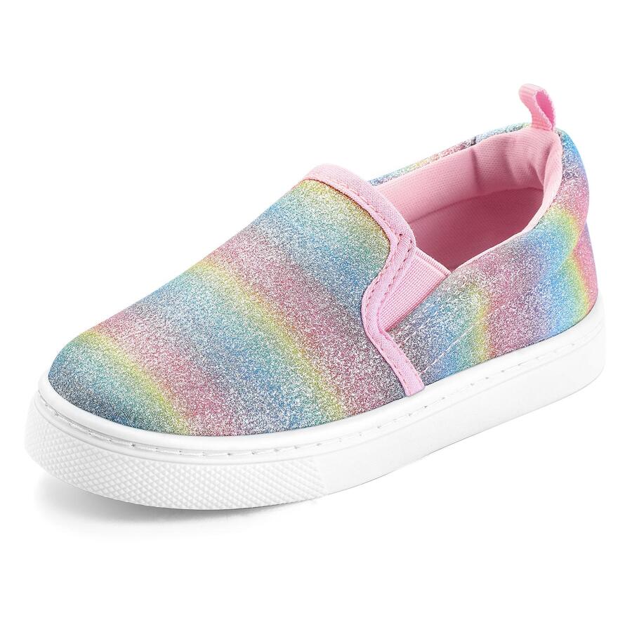 Toddler Sneakers Kids Slip On Canvas Walking Shoes For Boys And Girls - 彩色 - 查看 1