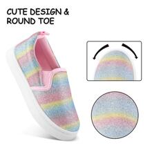 Toddler Sneakers Kids Slip On Canvas Walking Shoes For Boys And Girls - 彩色 - 查看 3