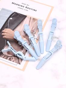 Hair Clips,6Pcs Blue Hair Styling Crocodile Clips Hair Diy Styling Tools Hair Clips For Styling - Blue - View 4